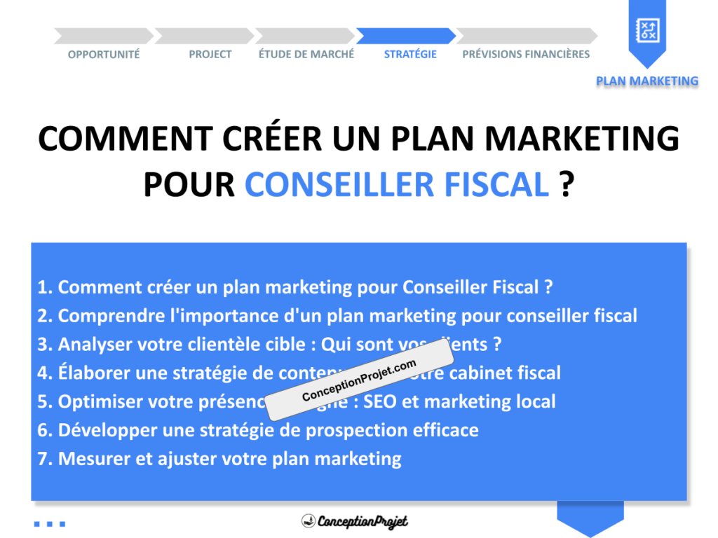 Plan Marketing Conseiller Fiscal Cover