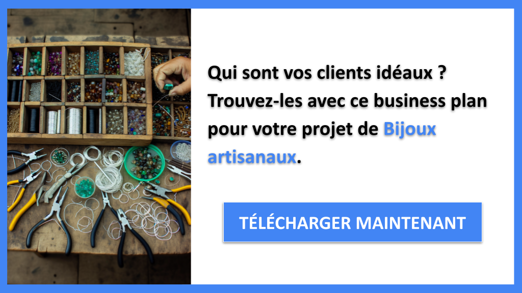 Exemple Business Plan pour Bijoux artisanaux - Segments Clients Bijoux artisanaux- CTA1