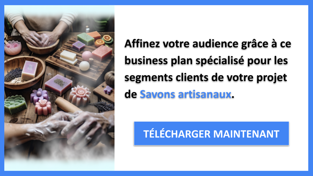 Exemple Business Plan pour Savons artisanaux - Segments Clients Savons artisanaux- CTA2