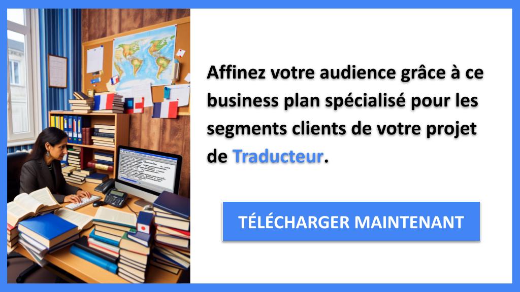 Exemple Business Plan pour Traducteur - Segments Clients Traducteur- CTA2