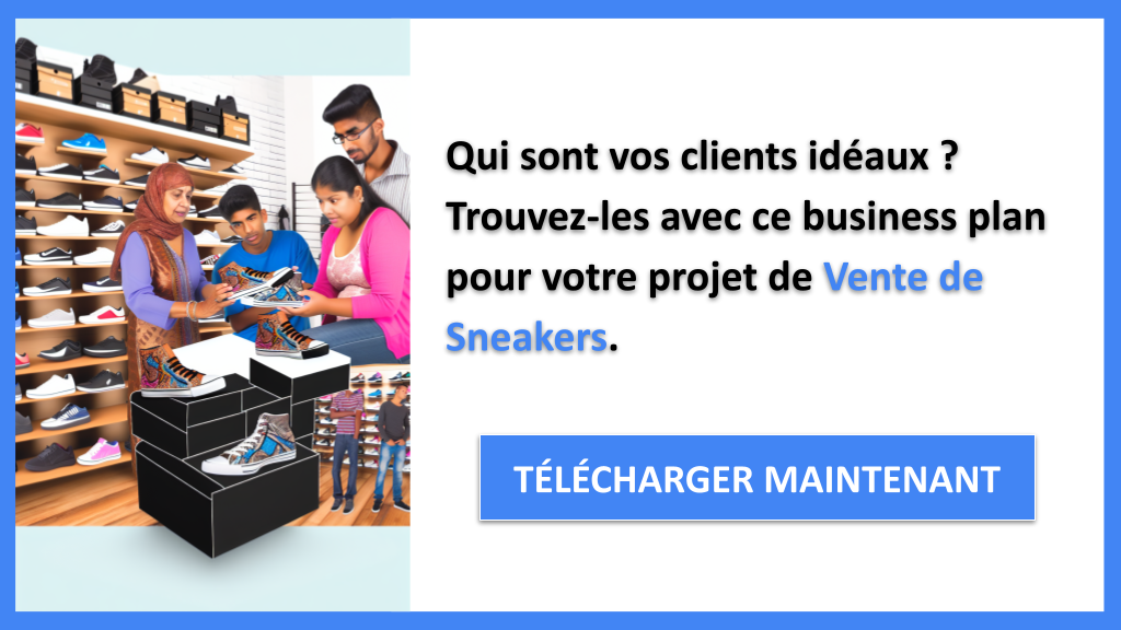 Exemple Business Plan pour Vente de Sneakers - Segments Clients Vente de Sneakers- CTA1