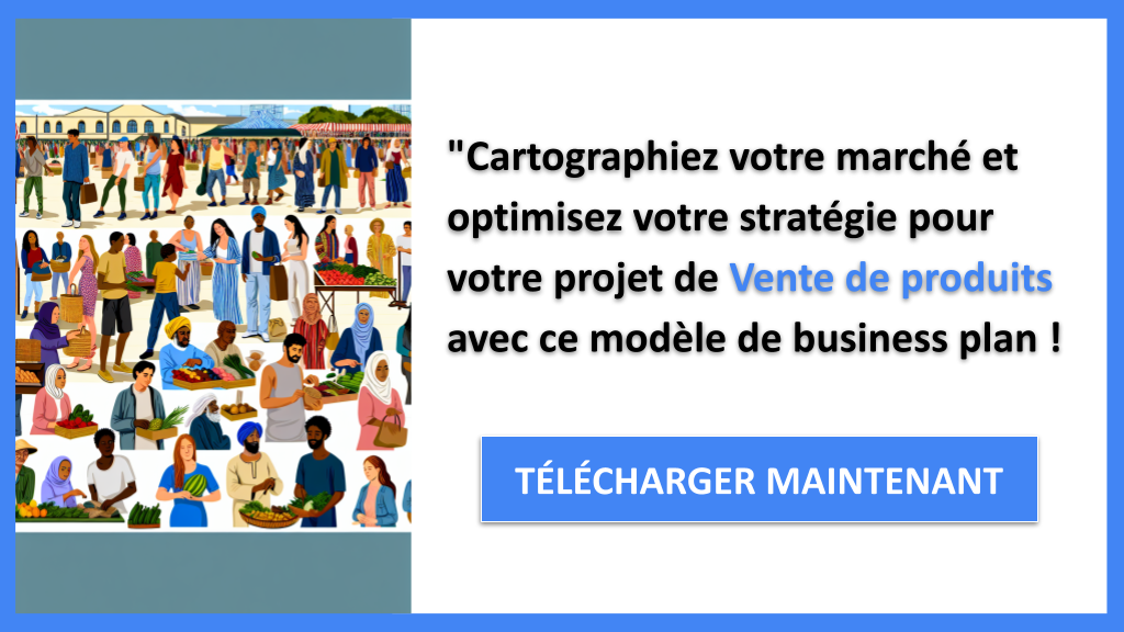 Exemple Business Plan pour Vente de produits - Segments Clients Vente de produits- CTA3
