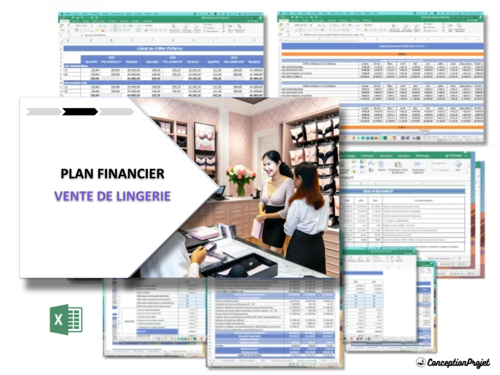 Vente de Lingerie Plan financier Exemple Cover