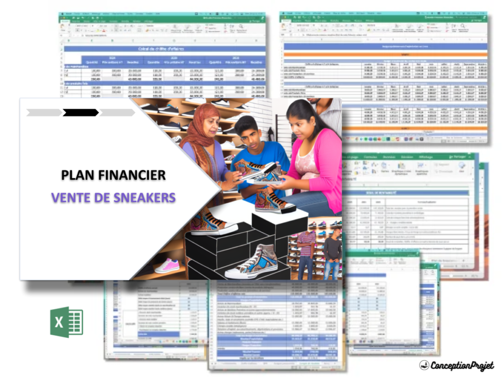 Vente de Sneakers Plan financier Exemple Cover