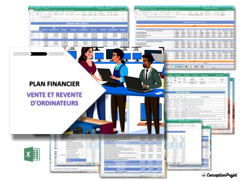 Vente et revente d ordinateurs Plan financier Exemple Cover